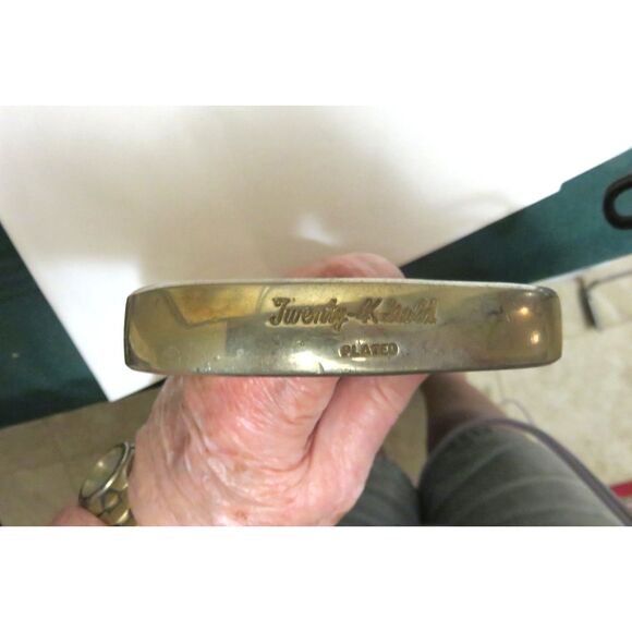 24 KGOLD PLATED GOLF CLUB PUTTER 34 INCHES - Picture 4 of 5